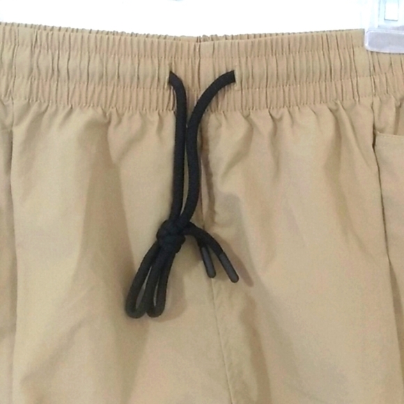 ORIGINAL DELUXE SUPPLY BIG & TALL TAN BLACK SWIM TRUNKS BOARDSHORTS SIZE 3XL NWT - Picture 7 of 9